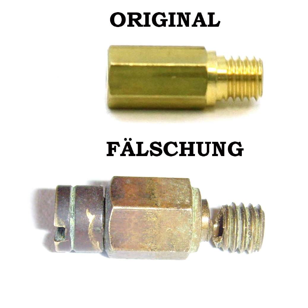 "...D&uuml;se gebrochen..."